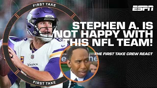 Stephen A. is NOT PLEASED with what he's been seeing when it comes to this NFL team 😳🍿 | First Take