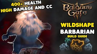 Baldur's Gate 3 Build Guide | Wildshape Barbarian | Honour Mode Ready!