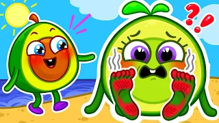 🌭 HOT vs COLD 🍦 Challenge!🌊Learn Good Habits On A Beach and Opposites by Pit&Penny Learn and Grow