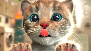 ANIMATED LITTLE KITTEN - Best Learning Video for Toddlers Learn Colors with Cute Kittyˇ