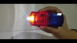 Red Blue Fireman Police Led Shoulder Light Lamp Rechargeable Led Flashing Warning Strobe Light