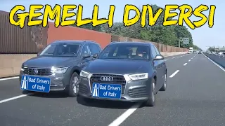 BAD DRIVERS OF ITALY dashcam compilation 9.14 - GEMELLI DIVERSI