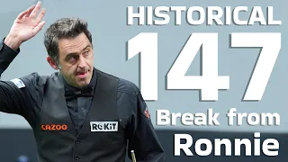 A historic 147 from the brilliant Ronnie O'Sullivan!