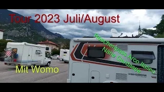 Tour 2023 Juli/August  Reschenpass nach Arco am Gardasee