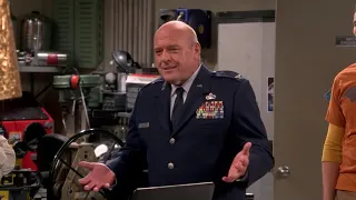 SHELDON MEETS WITH COLONEL WILLIAMS BIG BANG THEORY