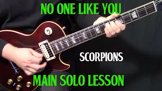 how to play "No One Like You"  on guitar by  Scorpions - MAIN guitar solo lesson tutorial