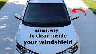 How To Easily ● Clean The INSIDE of Your Windshield  ( with zero streaks ! )