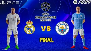 FC 24 - Real Madrid vs Manchester City - Mbappe vs Haaland | Champions League Final - Playstation 5