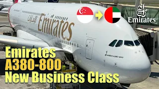 4K | Once You Try, You Won't Go Back! Emirates NEW Business Class Experience Singapore to Dubai A380