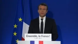 Macron addresses nation after election