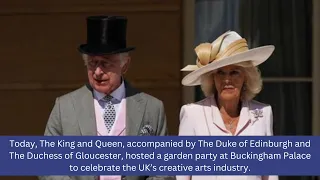 King Hosts Celebrity Guests at Buckingham Palace Garden Party