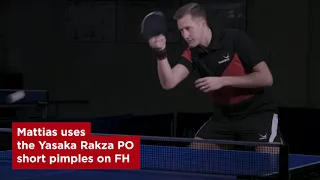 Mattias Falck – Yasaka top player using Yasaka Rakza rubbers