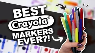 I'M IMPRESSED!! | Crayola Blending Markers Review | Copic Alternative
