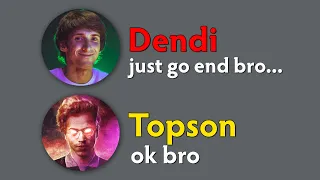 That one game DENDI meets against Topson in Ranked...