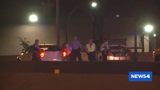 Man found shot after crash on I-70 in north St. Louis