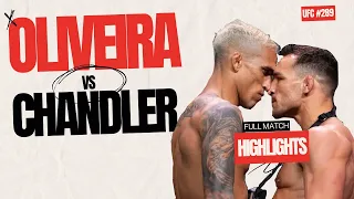 CHARLES OLIVEIRA VS MICHAEL CHANDLER | FULL MATCH HIGHLIGHTS