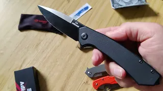 Review knife ADIMANTI SHADOW BY GANZO (black G10 and DLC on blade  D2)