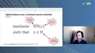 Joseph Huchette: "Neural network verification as piecewise linear optimization"