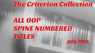 The Criterion Collection: ALL OOP Spine Numbered Titles (July 2018)
