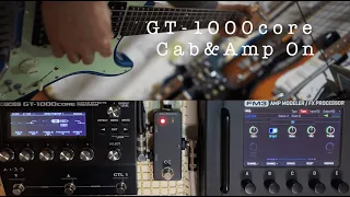 JC-120 model 理想形vs忠実形 / BOSS GT-1000CORE / Fractal Audio Systems FM3
