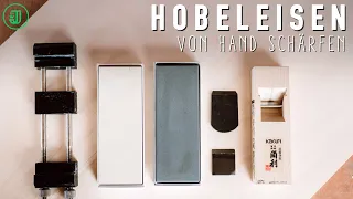 So SCHÄRFST du deine HOBELEISEN einfach und schnell von Hand! | Japanhobel #1 | Jonas Winkler