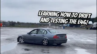 Taking the e46 out to my FIRST drift event!