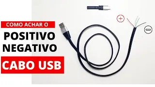 Como achar o fio POSITIVO e NEGATIVO do cabo USB (Modo fácil e definitivo)
