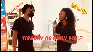 DO GUYS PREFER TOMBOY OR GIRLY GIRLS|🤔🤭 PUBLIC INTERVIEW| SHOPPING MALL EDITION