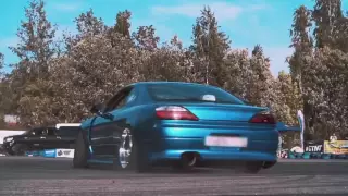 Illegal Street drifting! GT-R and S-15 (Россия)