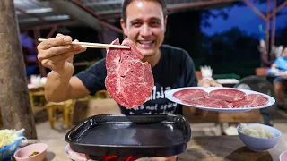 Eating the KOBE BEEF of Thailand - Is It That Good?? 🥩 Street Food Steakhouse!