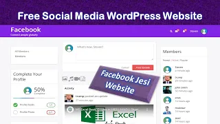 🔴Free Social Media Community Website with WordPress in Hindi Urdu |Community website with WordPress