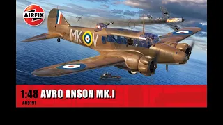 Airfix's best kit? 1:48 Avro Anson Mk.1 Kit Unboxing Review