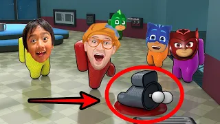 PJ Masks Catboy and Blippi Wonders Among Us Distraction Dance in Tag with Ryan!