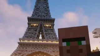 Я в Париже Житель Minecraft Майнкрафт #майнкрафт #minecraft #париж