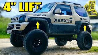 Installing 4" Black Raptor Suspension Lift on Suzuki Jimny