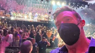 Hugh Jackman at the Harry Styles concert (Love On Tour | Madison Square Garden) August 21, 2022