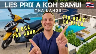 Les prix à Koh Samui en Thaïlande