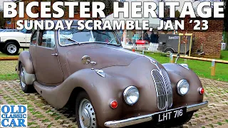 SUNDAY SCRAMBLE! at Bicester Heritage January 2023 - a tour of the vintage & classic cars on display