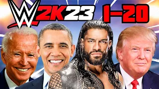 US Presidents Play WWE2k23 1-20