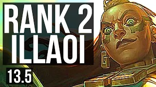 ILLAOI vs K'SANTE (TOP) | Rank 2 Illaoi, 7/1/4, 1400+ games, 1.9M mastery | KR Challenger | 13.5