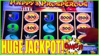 Massive Orbs Trigger Incredible JACKPOT! High Limit Happy & Prosperous Dragon Link Slot