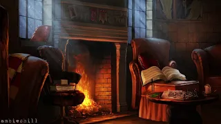 Gryffindor Common Room Bonfire Ambience For Deep sleep, Relaxation & Meditation