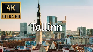 🇪🇪 TALLINN, ESTONIA [4K] Drone Tour - Best Drone Compilation - Trips On Couch