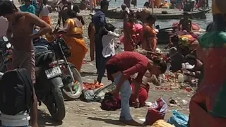 गंगा स्नान टुडे न्यू वीडियो | ओपन स्नान | खुला स्नान #ganga #ghat #simariya