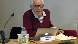 Philippe MEIRIEU : Epistémologie des prescriptions sur les apprentissages
