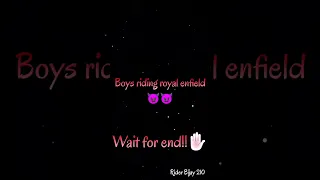 Girls vs boys royal enfield (bullet) riding status shorts 😈😈//#bullet#shorts#viral#ytvideo#trend