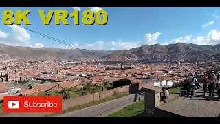 8K VR180 3D Cusco Peru - Campanario De La Plaza San Cristobal (Travel videos, ASMR/Music 4K/8K)