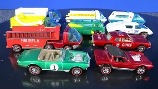 Hot Wheels Redlines Heavyweights Fire Engine, Ambulance, Scooper, Moving Van and Fuel Tanker