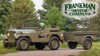 1954 Willys-Overland M38A1 "MD" USMC Jeep w/Utility Trailer - Frankman Motor Company