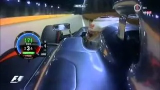 F1 2012-SINGAPURE POLE LAP(HAMILTON ONBOARD)